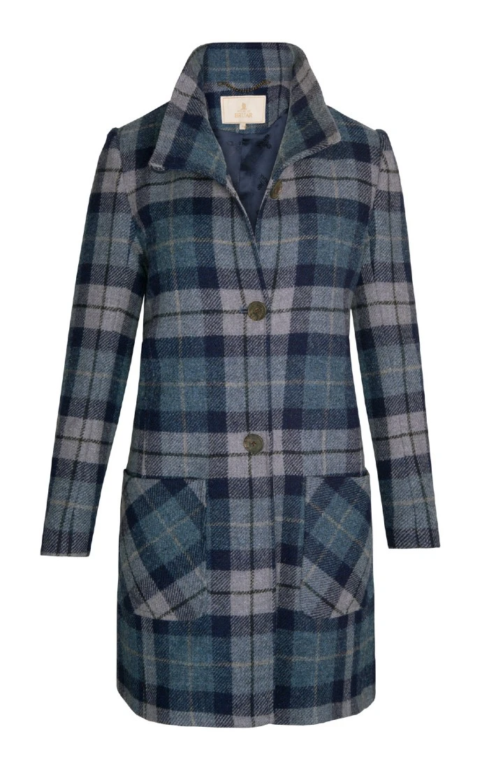 Ladies Harris Tweed Funnel Coat 2 Ladies Harris Tweed Funnel Coat - Image 2