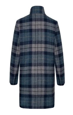 Ladies Harris Tweed Funnel Coat 14 Ladies Harris Tweed Funnel Coat -House Of Bruar TS12393BLUELOVATCHK 2