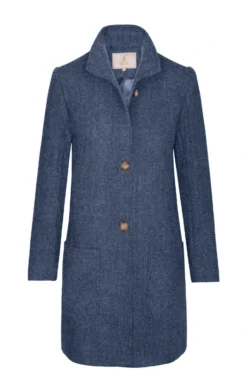 Ladies Harris Tweed Funnel Coat 21 Ladies Harris Tweed Funnel Coat -House Of Bruar TS12393JEANSHB 1