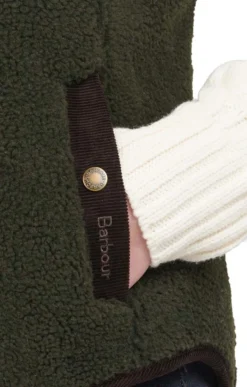 Ladies Barbour Burford Fleece -House Of Bruar TS21324OLIVECLASSIC 2