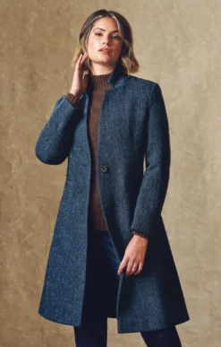 Ladies Harris Tweed Notch Coat