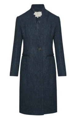 Ladies Harris Tweed Notch Coat -House Of Bruar TS22161DUSKBLUEHB 1