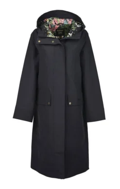 Ladies Barbour Navarino Jacket -House Of Bruar TS22299BLKCRMTNONYX 2