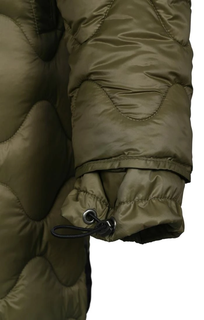 Ladies Circular Quilted Long Jacket 4 Ladies Circular Quilted Long Jacket - Image 4