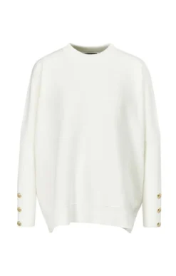 Ladies Barbour International Kubican Sweater -House Of Bruar TS22380WHITE 2