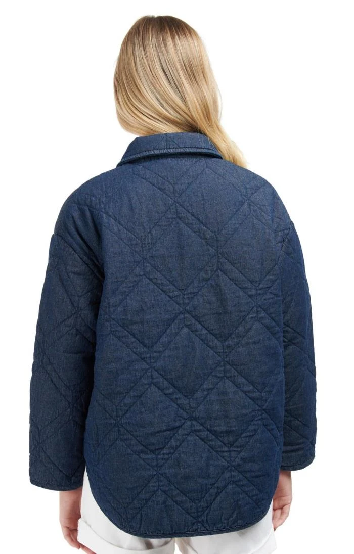 Ladies Barbour Denim Barrhead Quilted Shacket 3 Ladies Barbour Denim Barrhead Quilted Shacket - Image 3