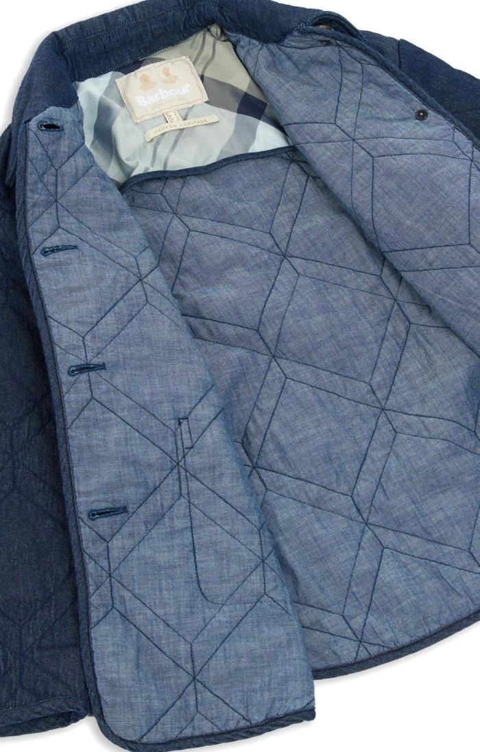 Ladies Barbour Denim Barrhead Quilted Shacket 4 Ladies Barbour Denim Barrhead Quilted Shacket - Image 4