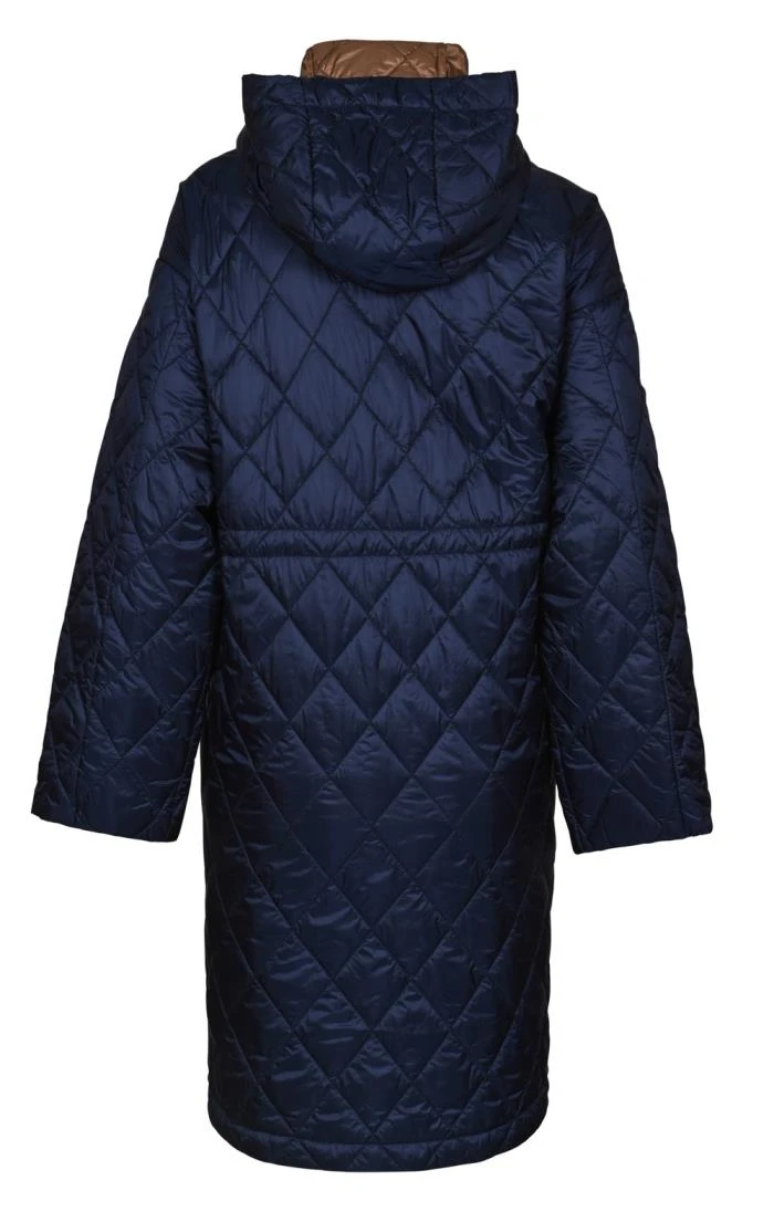 Ladies Hooded Quilted Drawstring Jacket 2 Ladies Hooded Quilted Drawstring Jacket - Image 2