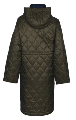 Ladies Hooded Quilted Drawstring Jacket 8 Ladies Hooded Quilted Drawstring Jacket -House Of Bruar TS22815OLIVE 1