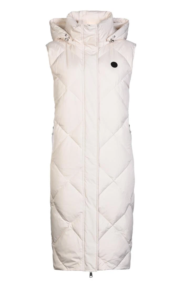 Ladies Long Hood Quilt Gilet 1 Ladies Long Hood Quilt Gilet