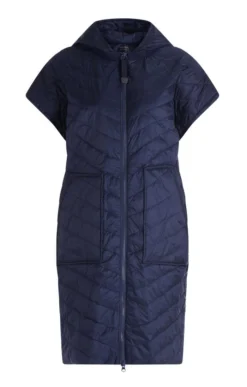 Ladies Betty Barclay Oversized Quilted Waistcoat -House Of Bruar TS23103NAVY 2