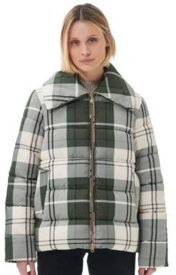 Ladies Barbour Tartan Germain Quilted Jacket