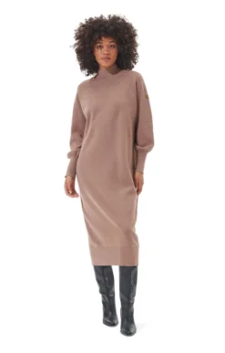 Ladies Barbour International Aprila Midi Knit Dress
