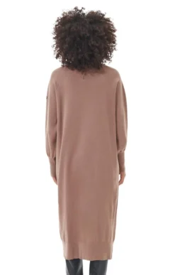 Ladies Barbour International Aprila Midi Knit Dress -House Of Bruar TS23285CAMEL 1