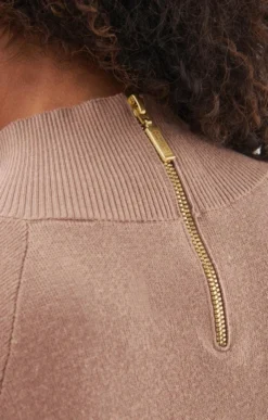 Ladies Barbour International Aprila Midi Knit Dress -House Of Bruar TS23285CAMEL 2