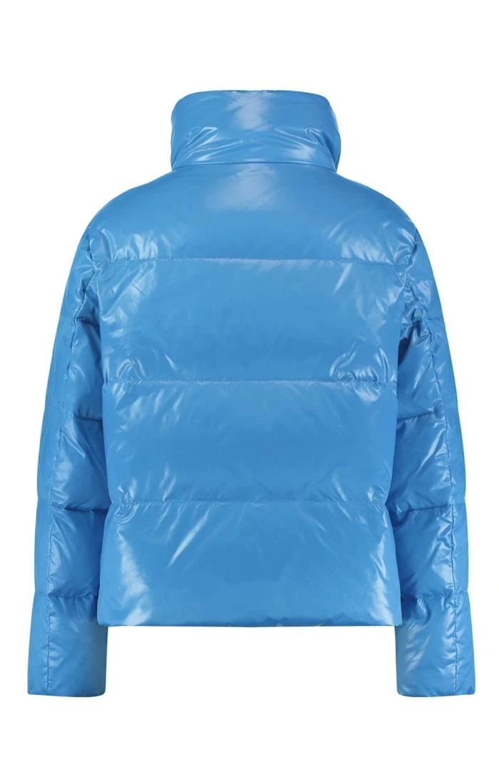 Ladies Gerry Weber Leather Effect Short Quilted Coat 2 Ladies Gerry Weber Leather Effect Short Quilted Coat - Image 2