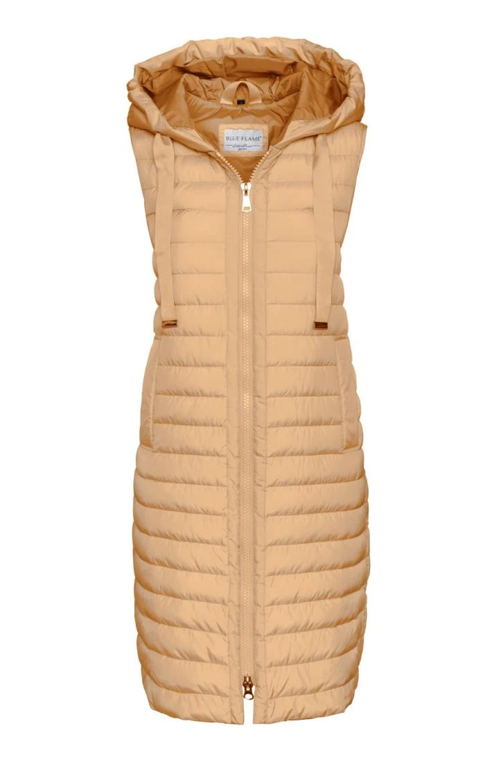 Ladies Long Quilted Gilet 1 Ladies Long Quilted Gilet