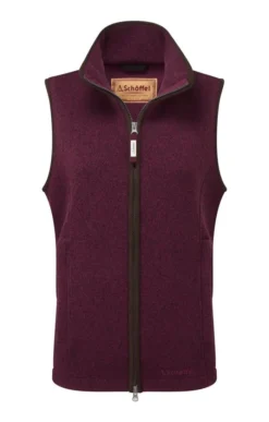 Ladies Schoffel Ashton Fleece Gilet -House Of Bruar TS23801MULBERRY 2