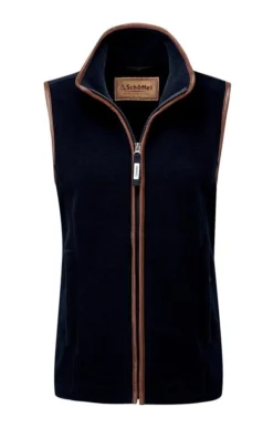 Ladies Schoffel Lyndon Fleece Gilet -House Of Bruar TS24095NAVY 3