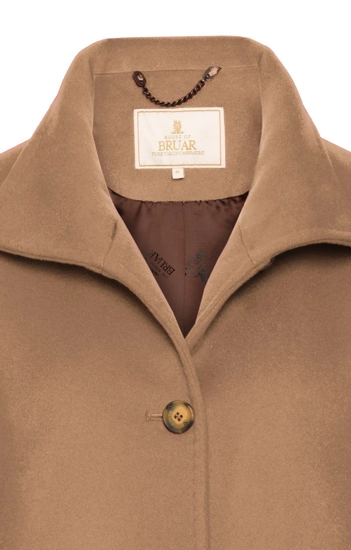 Short Funnel Cashmere Coat 3 Short Funnel Cashmere Coat - Image 3