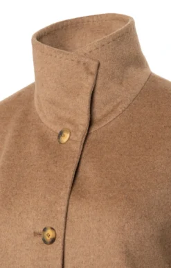 Short Funnel Cashmere Coat 23 Short Funnel Cashmere Coat -House Of Bruar TS25150CAMEL 3