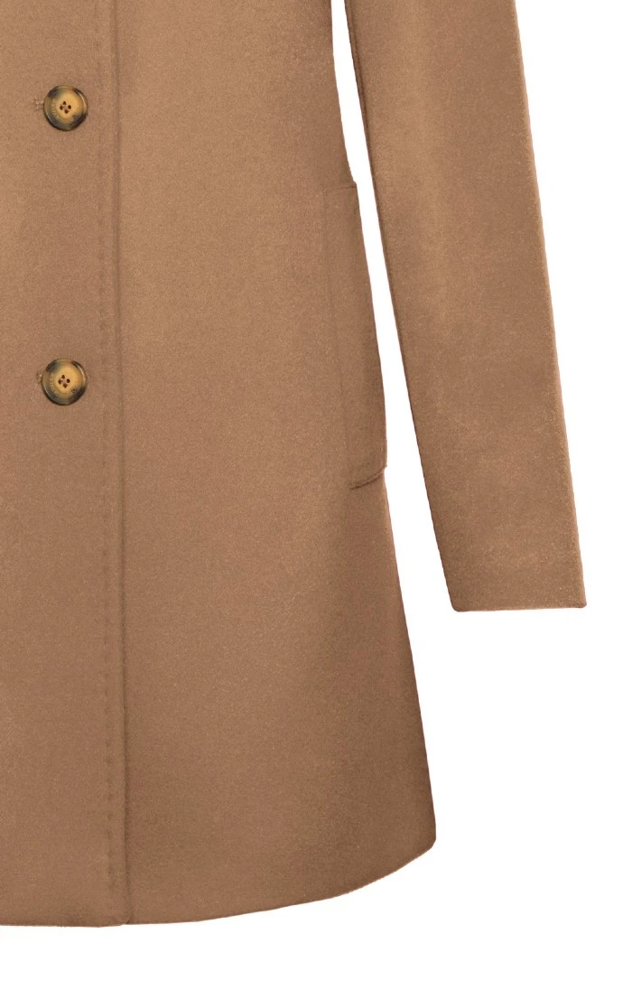 Short Funnel Cashmere Coat 5 Short Funnel Cashmere Coat - Image 5