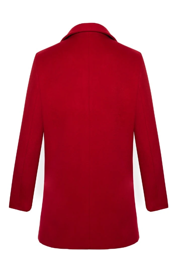 Short Funnel Cashmere Coat 14 Short Funnel Cashmere Coat - Image 14