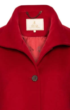 Short Funnel Cashmere Coat 34 Short Funnel Cashmere Coat -House Of Bruar TS25150RED 3