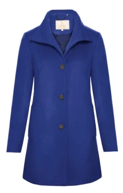 Short Funnel Cashmere Coat 36 Short Funnel Cashmere Coat -House Of Bruar TS25150ROYAL 1