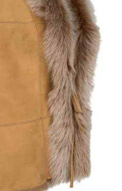 Ladies Lambskin Gilet -House Of Bruar TS26208HONEY 4