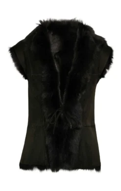 Ladies Lambskin Gilet -House Of Bruar TS26208OLIVE 1