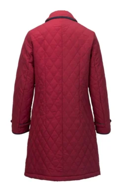 Ladies 3/4 Tipped Quilt Jacket -House Of Bruar TS30019REDNAVY 1