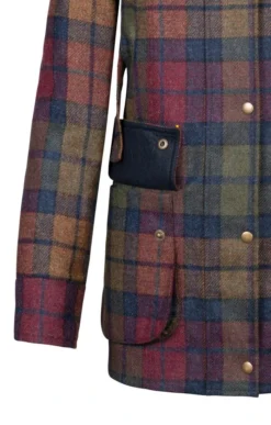 Ladies Tweed Shooting Coat -House Of Bruar TS30070AUTUMNHTHRCHK 3