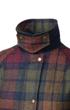 Ladies Tweed Shooting Coat -House Of Bruar TS30070AUTUMNHTHRCHK 4