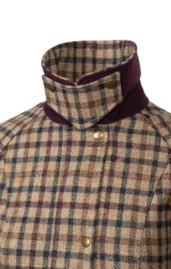 Ladies Tweed Shooting Coat -House Of Bruar TS30070BROWNWHEATGC 3
