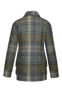 Ladies Tweed Shooting Coat -House Of Bruar TS30070DENIMFORESTCHK 2