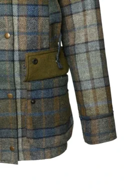 Ladies Tweed Shooting Coat -House Of Bruar TS30070DENIMFORESTCHK 4