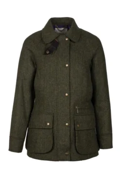 Ladies Tweed Shooting Coat -House Of Bruar TS30070GREENHB 1