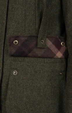Ladies Tweed Shooting Coat -House Of Bruar TS30070GREENHB 2