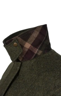 Ladies Tweed Shooting Coat -House Of Bruar TS30070GREENHB 3