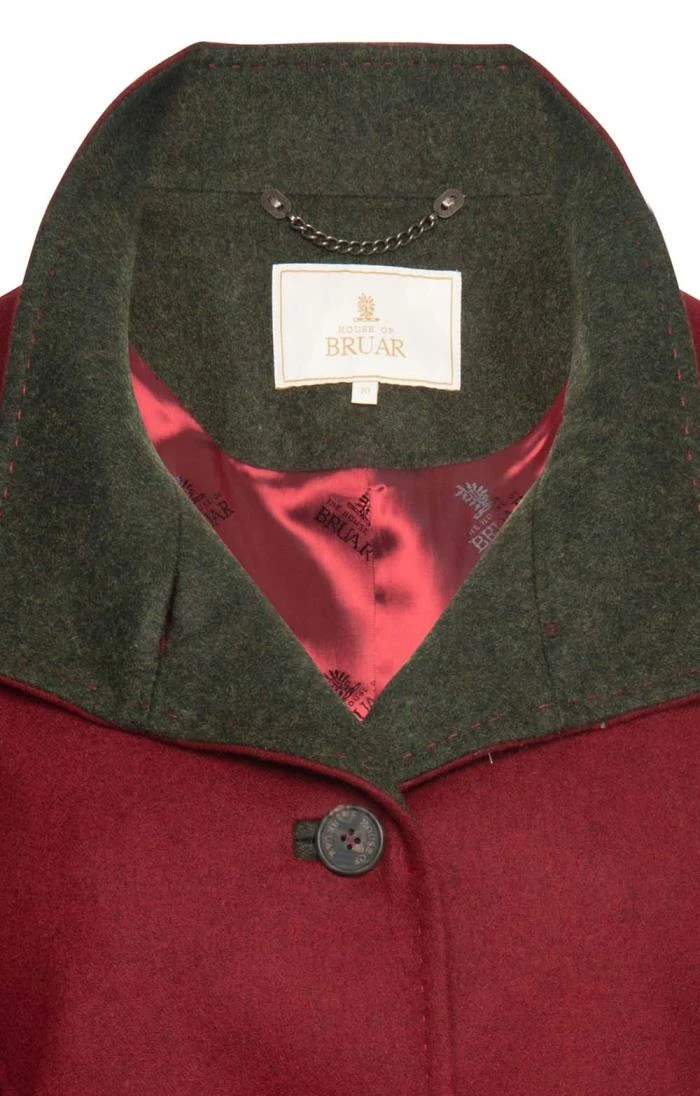 Ladies Trim Loden Coat 2 Ladies Trim Loden Coat - Image 2