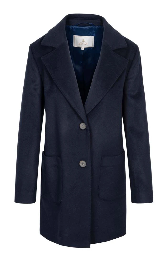 Ladies Peak Lapel Wool & Cashmere Coat 1 Ladies Peak Lapel Wool & Cashmere Coat