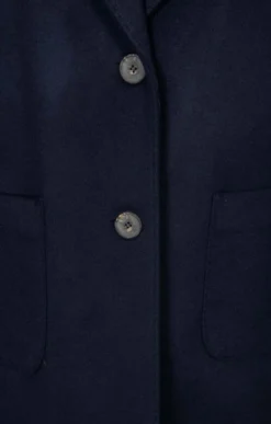 Ladies Peak Lapel Wool & Cashmere Coat 7 Ladies Peak Lapel Wool & Cashmere Coat -House Of Bruar TS30280NAVY 3