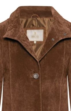 Long Suede Jacket -House Of Bruar TS31667MIDBROWN 3