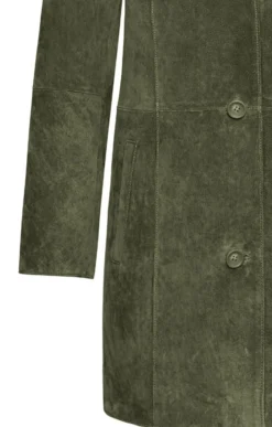Long Suede Jacket -House Of Bruar TS31667OLIVE 3