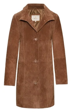 Long Suede Jacket -House Of Bruar TS31667TAN 1