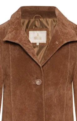 Long Suede Jacket -House Of Bruar TS31667TAN 3