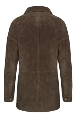 Ladies Suede Overshirt 16 Ladies Suede Overshirt -House Of Bruar TS31672MIDBROWN 2