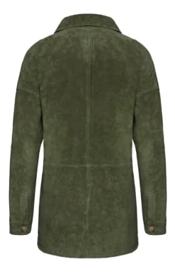 Ladies Suede Overshirt 18 Ladies Suede Overshirt -House Of Bruar TS31672OLIVE 1