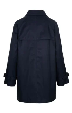 Ladies 3/4 Length Microfibre Raincoat 14 Ladies 3/4 Length Microfibre Raincoat -House Of Bruar TS40800NAVY 3